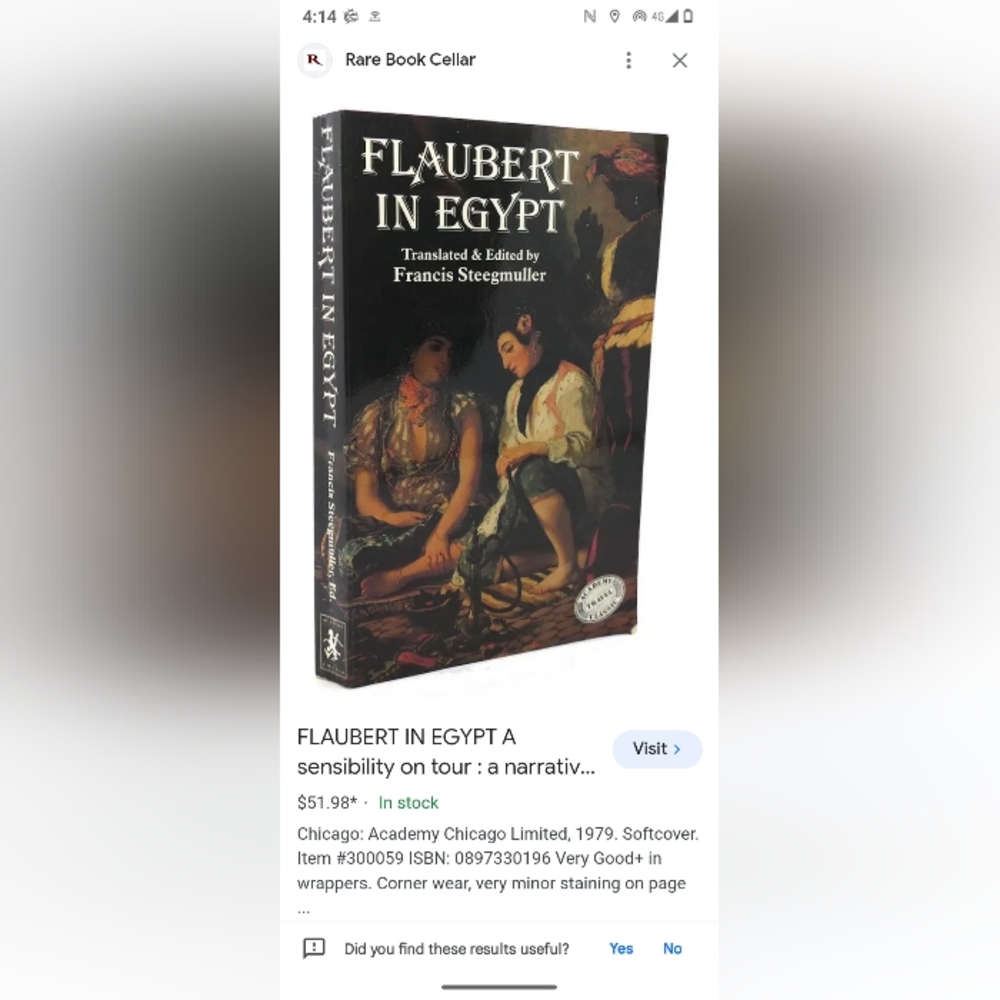 Flaubert in Egypt